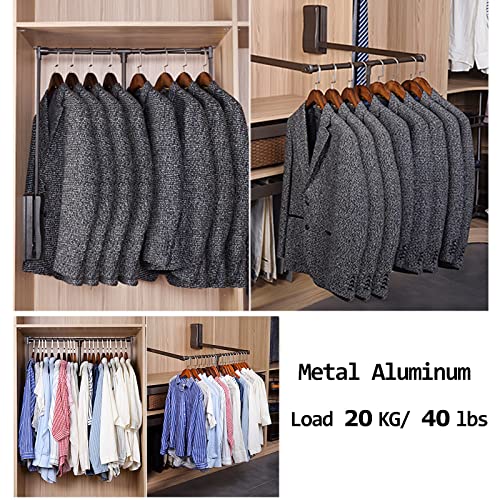 Barre de levage réglable pour armoire à linge, penderie extensible noire