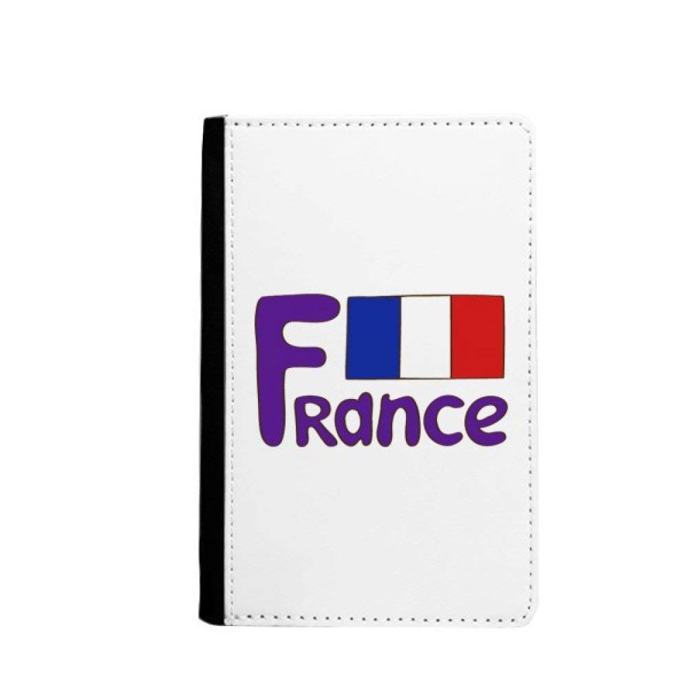 Porte-passeport drapeau français bleu étui protection voyage document