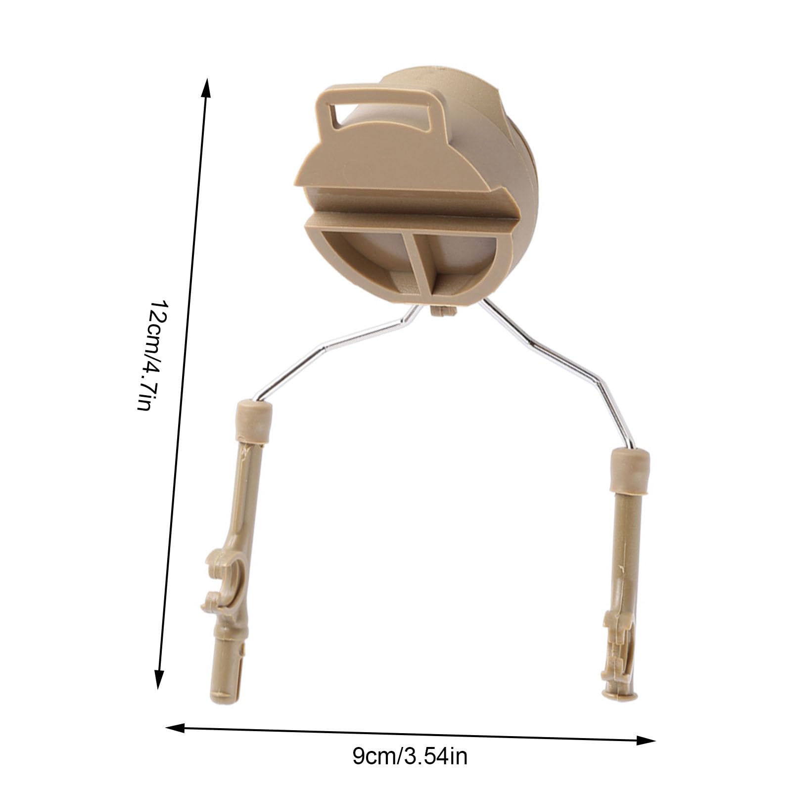 VOBOR ARC Rail Adapter para Peltor Comtac, Soporte de Auriculares de Suspensión, 2 Piezas, Tan