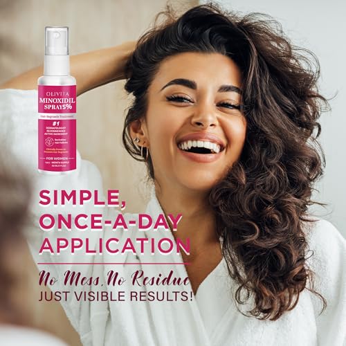 5% Minoxidil Spray for Women Hair Growth: Extra Strength Hair Regrowth Treatment – Revitalize Hair Follicles & Regrow Thicker, Fuller Hair – Hair Loss Solution - 2 Packs - Image 3