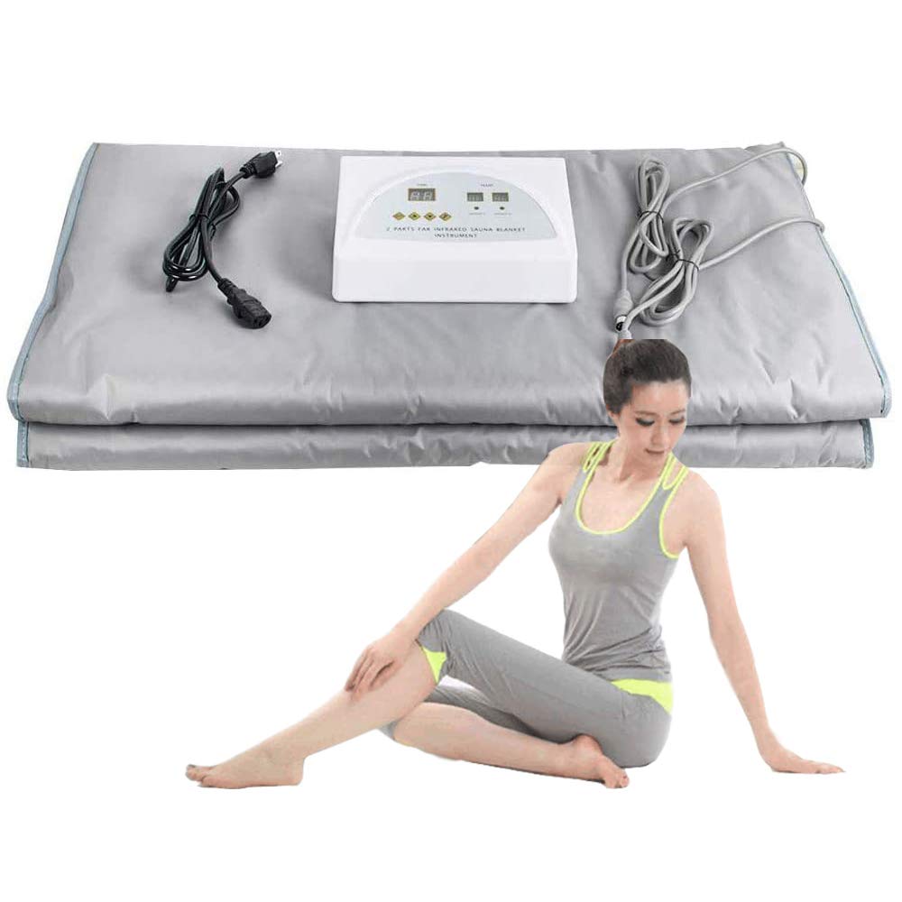 Fencia Digital Sauna Blanket, Professional Heat Sauna Heating Blanket,Thermal Body Shaper Slimming Blanket Anti Ageing Beauty Machine for Body Shape Detox Sp Shipping from US