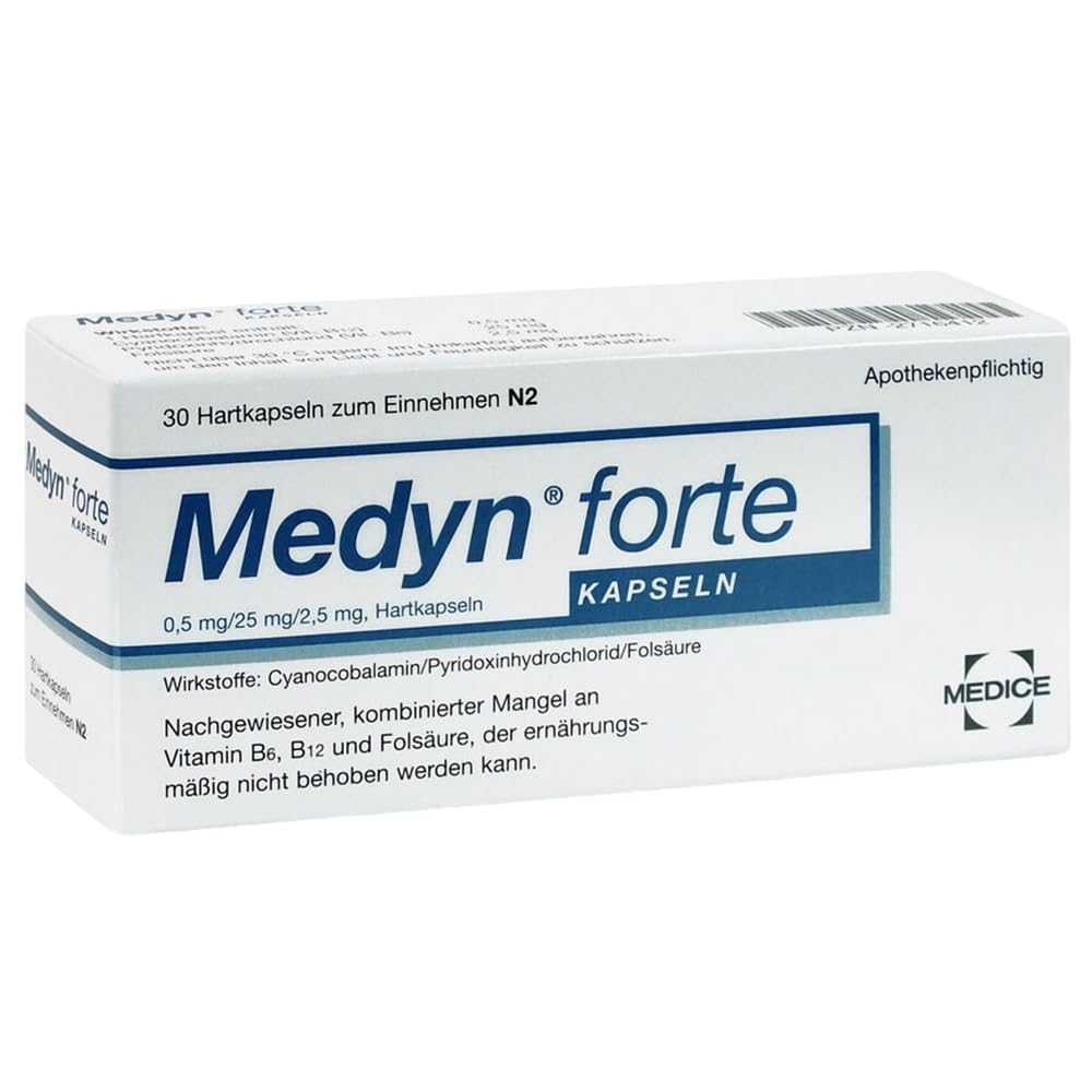 Medyn forte – Vitamin B6, B12 und Folsäure Filmtabletten