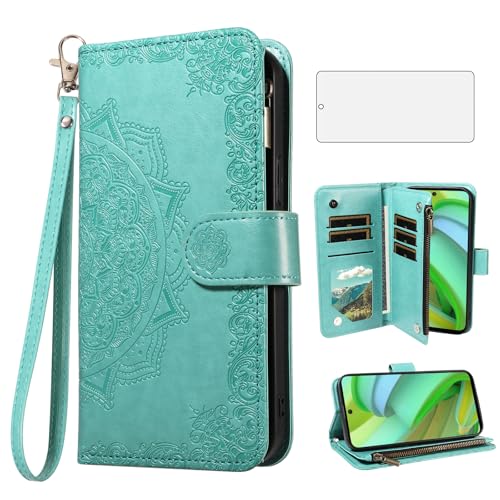 Coque Moto G Stylus 5G 2023 antichoc XT2317DL rabat porte-carte vert