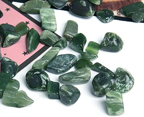 Miniatura 3 de 7.05 oz Natural Jade Verde Piedra Suelta Libre de Cuentas Tumbled Gemstone Chip