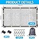 Schattennetz Auto Hund 3x4 m, Sonnenschutznetz Auto, Reflektierende Schattenplane Camping, Aluminium Schattierungsnetz, 80% UV-Schutz-Sonnenschutz, Hitzeschutzfür Outdoor Gewächshaus, Hund, Tiere