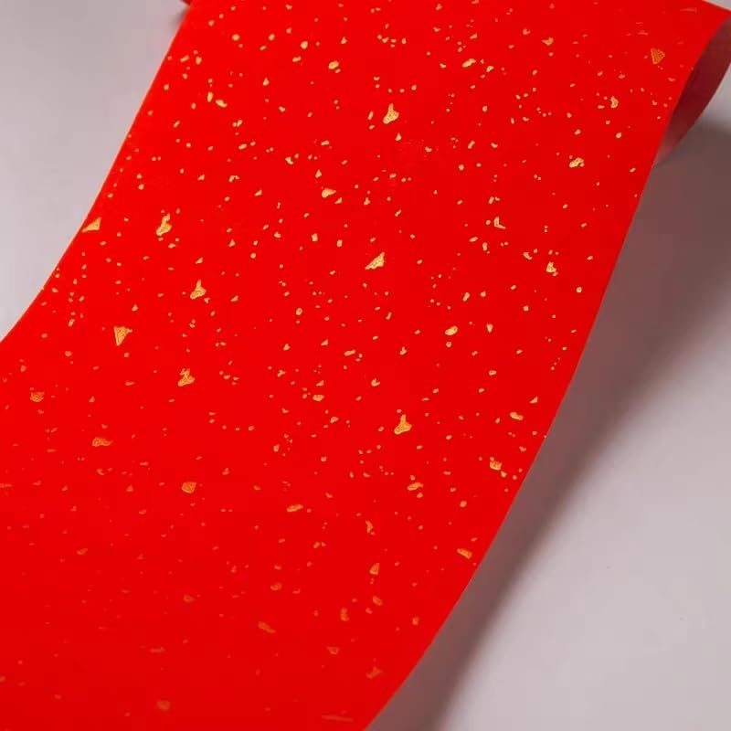 Chińskie kuplety, dekoracje chińskiego nowego roku, 1 rolka papieru wiosennego dwuwierszowego DIY Papierowy kuplet Papier Xuan Decoupage Papier ryżowy Chiński papier do kaligrafii Papier do pisania Ku