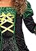Leg Avenue Girls Storybook Witch Costume, SMALL, Black/Green