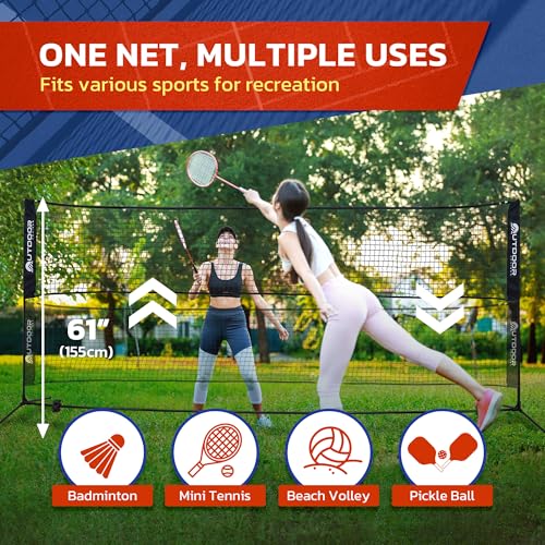 image for Outdoor Cruiser Portable Sports Net - Indoor and Outdoor for Badminton
