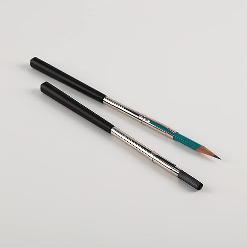 Miniatura 4 de Creative Mark Artists - Portalápices de carbón de vid ajustable, perfecto para pasteles, palos de carbón y pistas de dibujo, paquete de 3