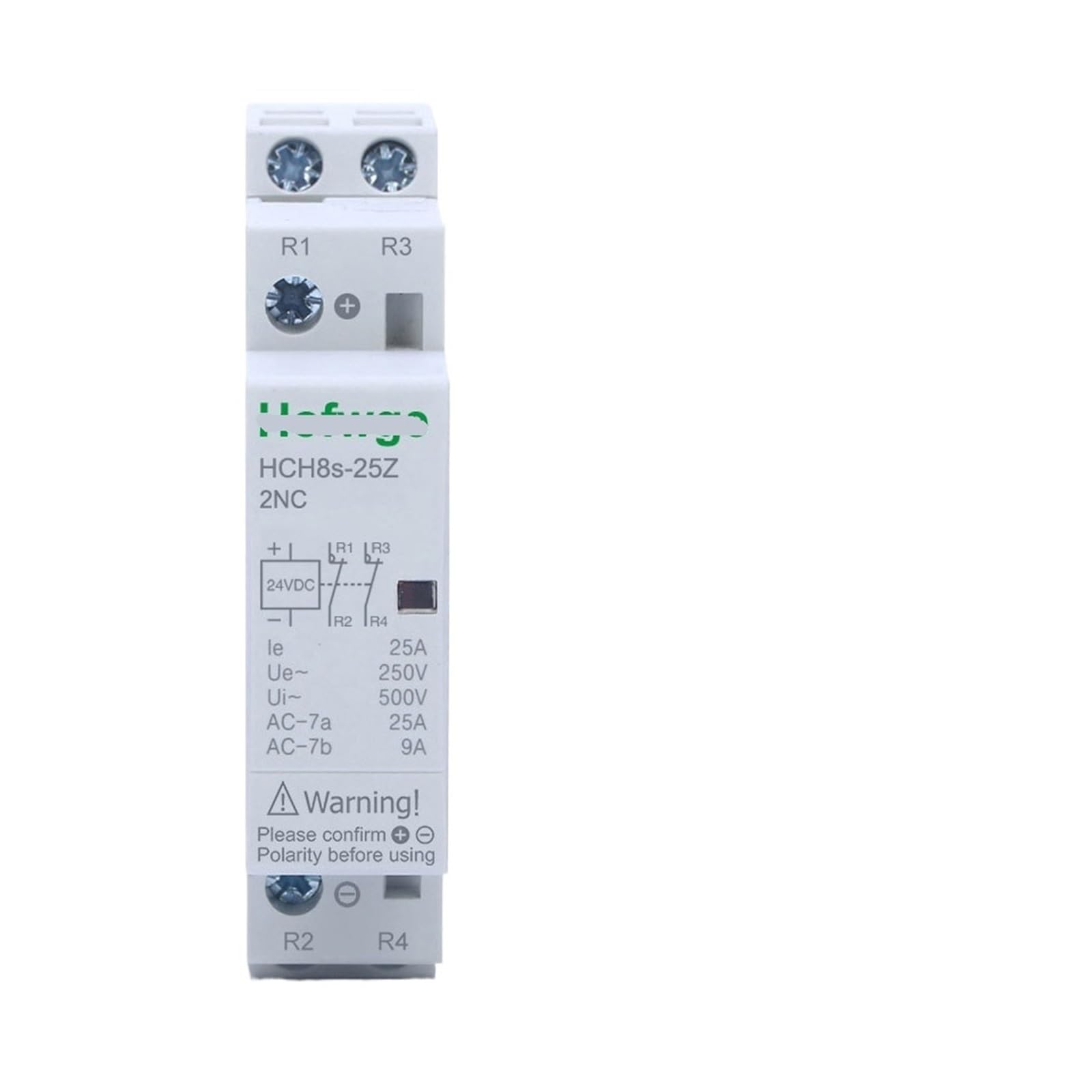 Contacteur pour Chauffage HCH8s-25Z 25A 2NC DC24V Rail DIN