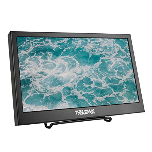 Thinlerain 11,6 Pollici Monitor Portatile HDMI HD Display 1920X1080 con HDMI/VGA Ingresso Altoparlanti Incorporati per Raspberry Pi Xbox360 Telecamera CCTV PC Windows 7 8 10