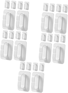 Cabilock 30 pcs Ring Opening Hook Outdoor Towel Hooks Heavy Duty Keychain Storage Hangers Key Hook Adhesive Holders Wall Towel Hangers Keychain Wall Hangers Multipurpose Hooks Bathroom Hook