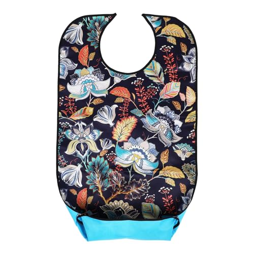 Tofficu Babero para Adultos Mayores Lavable Tamaño Grande Protector de Ropa Hora de Comer en Hogar y Hospitales, Babero Geriátrico Reutilizable para Cuidado y Asistencia Diaria