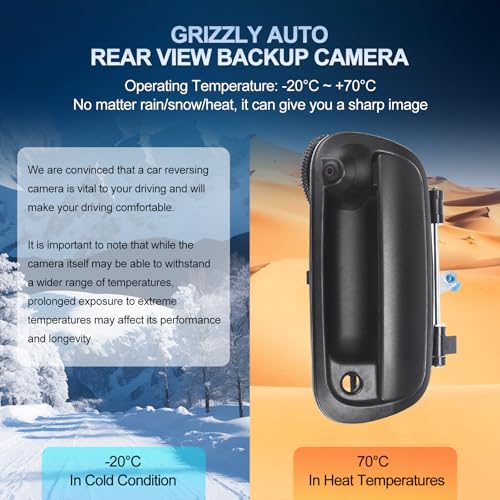 GRIZZLY AUTO Rear View Tailgate Handle Backup Camera Replacement for Toyota Tundra SR5 Limited Base Standard 3.4L 4.0L V6 4.7L V8 2000-2006 Parking Assist Camera Replace 819952028013 by GRIZZLY AUTO - Image 4