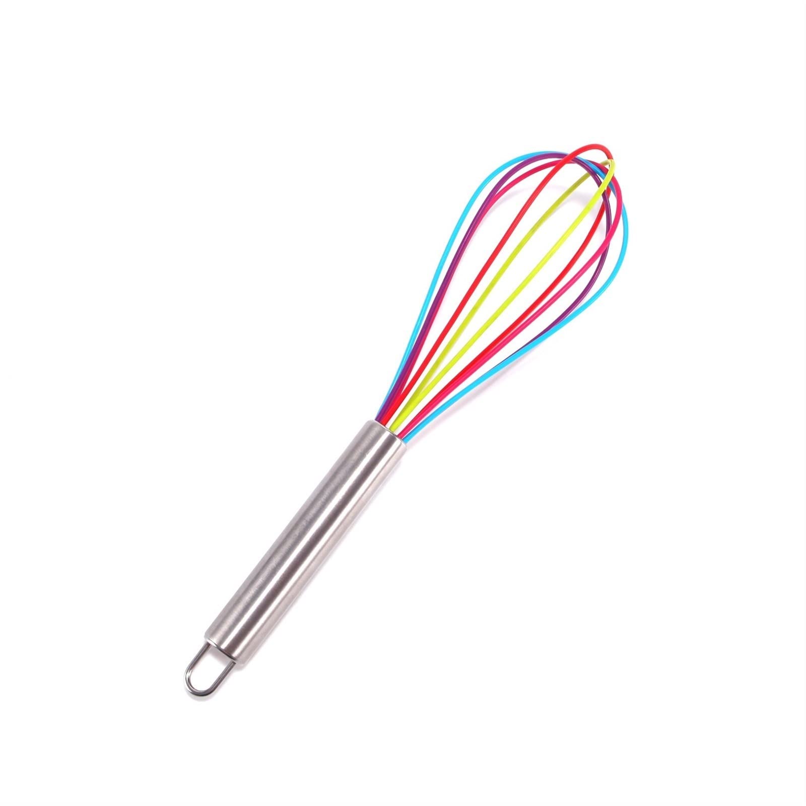 Agitador de acero inoxidable, batidor de leche y huevo, herramienta para hornear en la cocina, mezclador de crema de huevo (26 * 6cm)