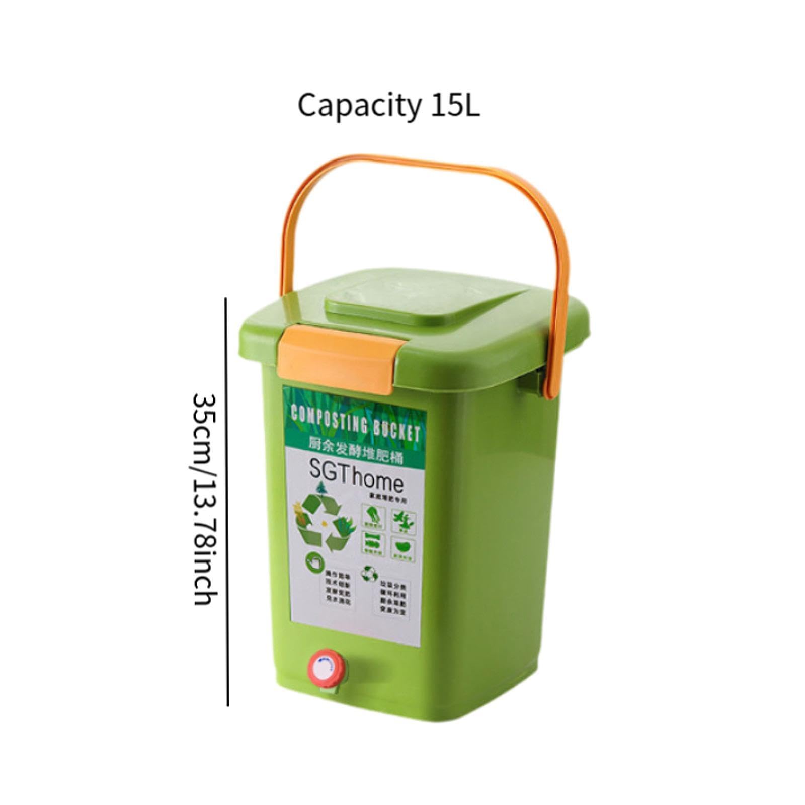 Générique Composteur à Déchets Ménagers, Conteneur à Déchets Organiques, Composteur à Déchets Organiques Pratique, Cuve à Compostage, 20l
