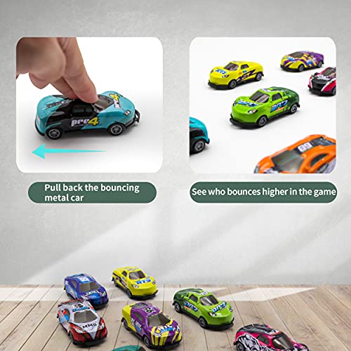 Suypay Metal Pull Back Cars, Ejection Vehicle Flip Crash Car 8 Cars Gift Pack Cars Toys For 4-10 Year Old Boys，Die Cast Race Car Vehicles Set #TOP5