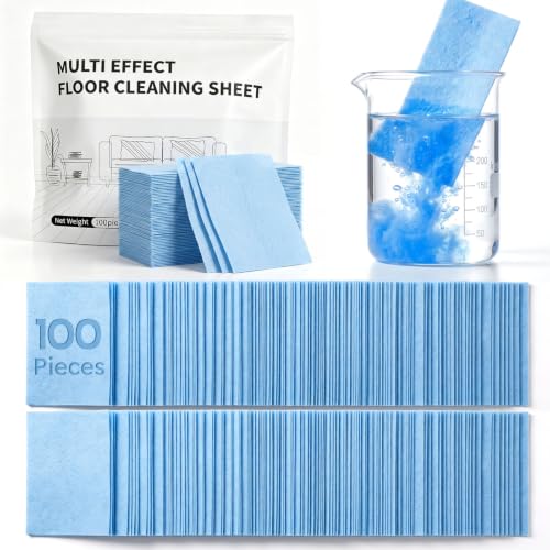 100PCS Multi Effect Floor Cleaner Sheets, Deep Cleaning Floo...