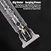 Walfront LCD Hair Clipper All Metal Body Alloy Hair Trimmer Mens T-Blade Beard Trimmer Zero Gapped Edgers, with 3 Combs, USB Charging Portable Haircut for Outdoor Use (#2)