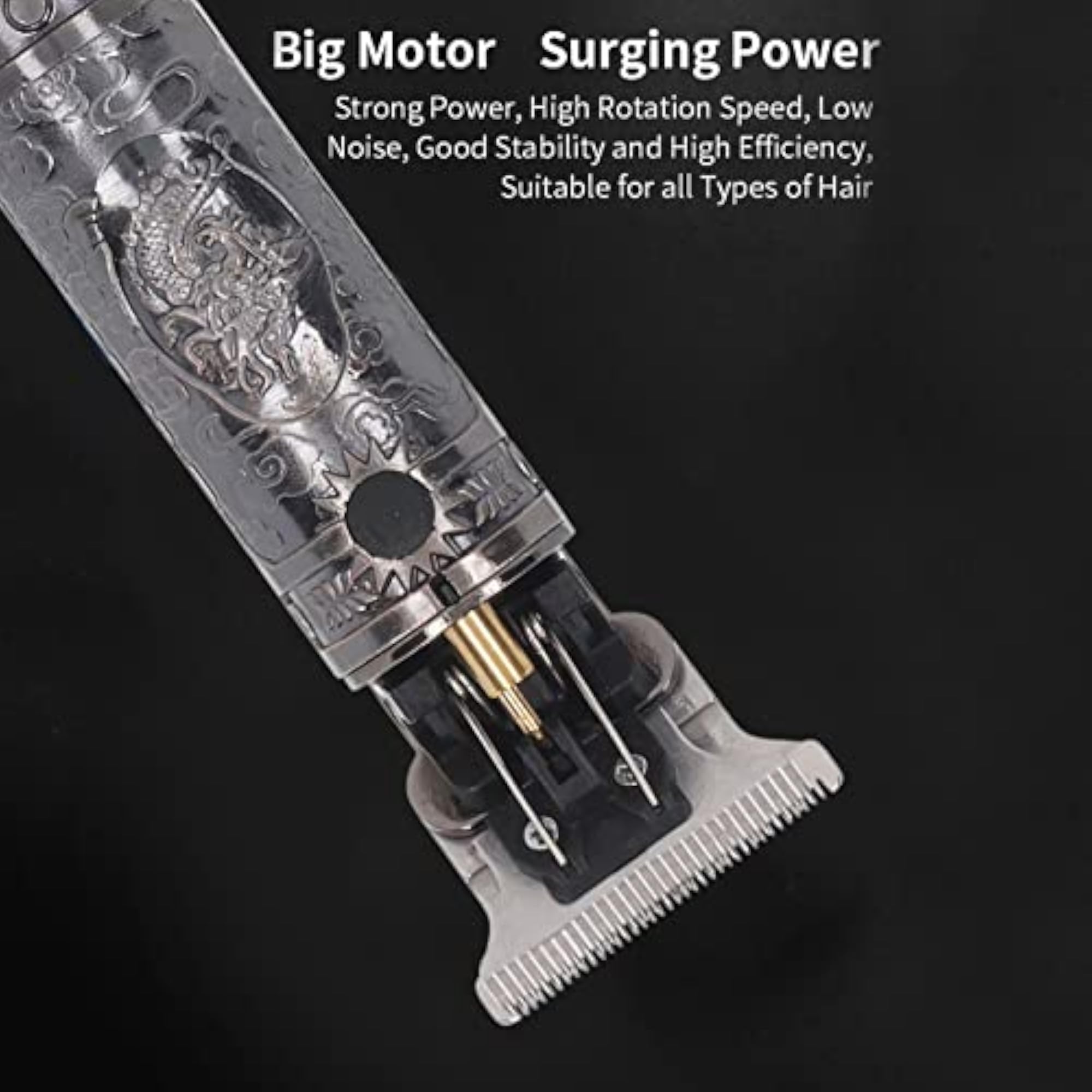 LCD Hair Clipper, All Metal Body Alloy Trimmer