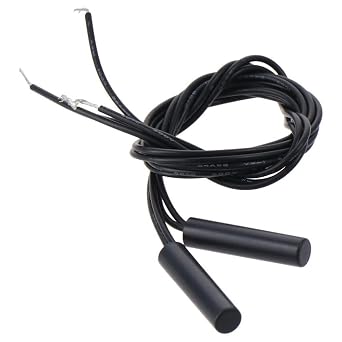 2Pcs Magnetic Switch, Magnetic Sensor, Reed Tube Proximity Sensor Plastic Proximity Switch, Cylindrical Inductive Proximity Sensors for Limit Sensing Safety System