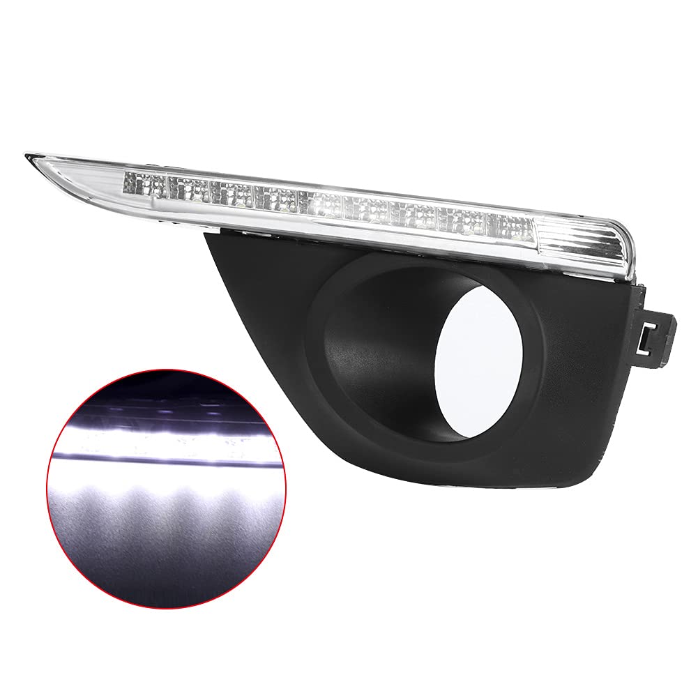 Luci di marcia diurna a LED DRL per auto, coppia di luci di marcia diurna a LED DRL adatte per Koleos 2011-2013 + led koleos