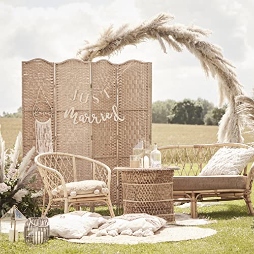 Ginger Ray Macrame Boho Table Runner for Weddings or Dining Tables, Brown, 200cm x 35cm - Image 3