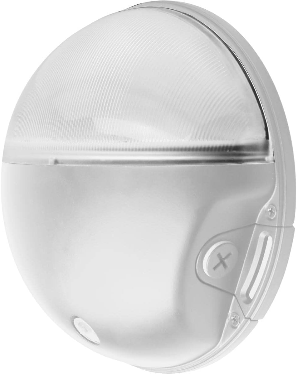 Nuvo 65/752 LED CCT Selectable Small Round Aluminum Outdoor Wall Pack Light, 3000K/4000K/5000K, 20W, White
