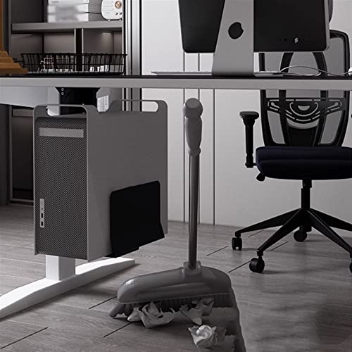Soporte para torre de computadora bajo escritorio o montaje en pared, ajustable, de acero, para CPU, ancho ajustable de 5,7 a 9,6 pulgadas y altura de 11,8 a 19,7 pulgadas (blanco) miniatura 7