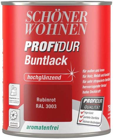 Schöner WohnenProfidur Buntlack 125 ml, rubinrot hochglänzend