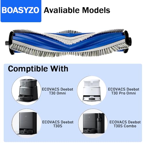 T30 Pro Omni Rollenbürsten für ECOVACS DEEBOT T30 Pro Omni/ T30 Omni/ T30S/ T30S Combo/ N20 plus/ N20 Pro Plus/Yeedi M12 Pro+ Roboterstaubsauger, Hauptbürsten-Ersatz-Mehrflächenbürsten