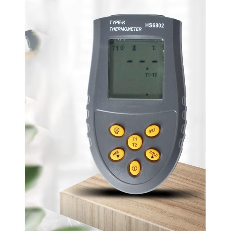 ABS Digital Liquid Crystal Handheld Paths Point Thermometer Easy to Read