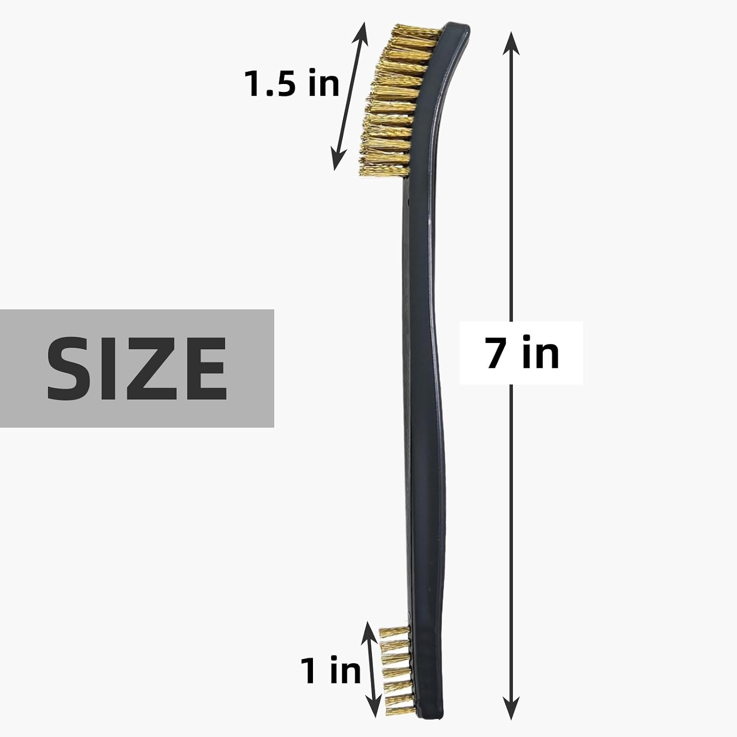 20 Pack Miaozhun Double-Ended Gun Cleaning Brush, 7 Inch Brass Bristle Brushes, Gun Cleaning Supplies Kit, All Purpose Crevice and Detail Cleaning Brush image 2