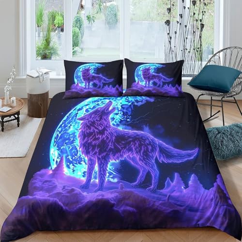 Housse de couette néon effet 3D en microfine qualité premium pour lit 220x240cm - 4
