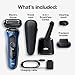 Braun Electric Razor for Men, Series 6 6072cc SensoFlex Electric Foil Shaver with Precision Beard Trimmer, Rechargeable, Wet & Dry with 4in1 SmartCare Center and Travel Case
