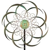 VEWOGARDEN Large Outdoor Metal Wind Spinners, Kinetic Wind Sculpture Yard Art Wind Spinners for Patio, Lawn & Garden Decor(85 * 20 Inches)