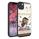 Motivational Quotes She Whispered Back I AM The Storm Dragonfly Girl Rubber Phone Case for iPhone 14