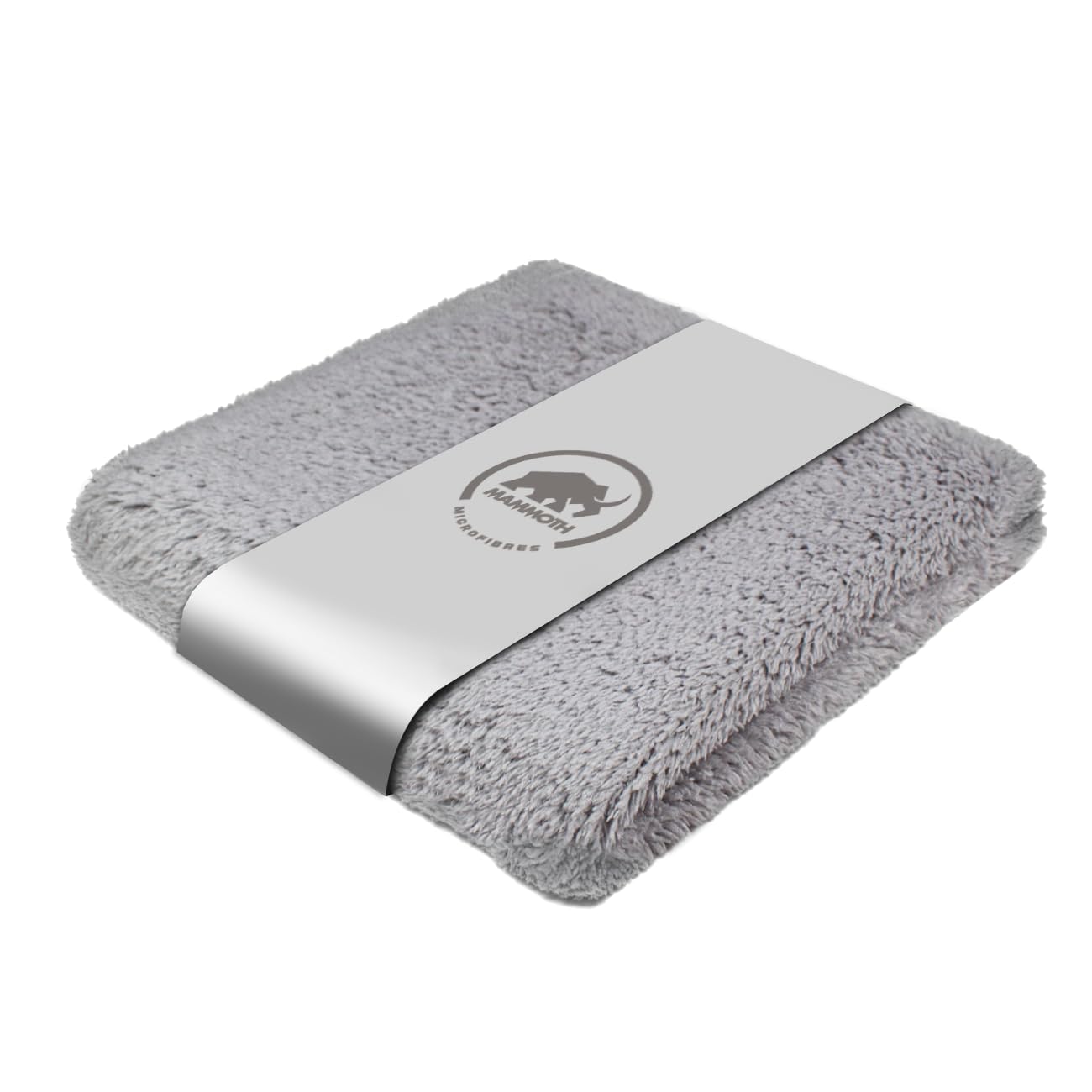 Mammoth Microfibres Grey Fluffy Canary Plush Microfibre Towel, 40Cm X 40Cm