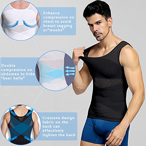 Mens Compression Shirt To Hide Moobs