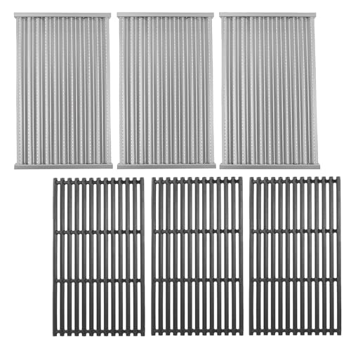 BBQration 17 Grill Grates and Emitter for Charbroil TRU Infrared 4-Burner 463255020 463242715 463242716 463276016 466242715 463257520 Parts for Charbroil Grill Replacement Parts