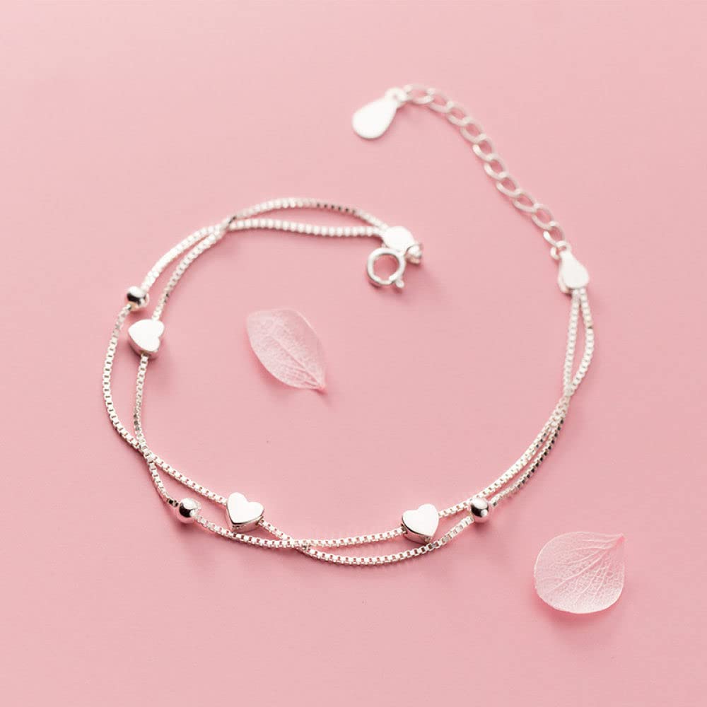 Bracciale 4 file multifilo per donna in argento 925