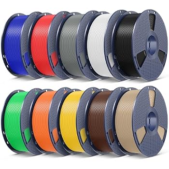SUNLU 3D Printer Filament Bundle, 10KG, 1kg Spool, Multi-Color