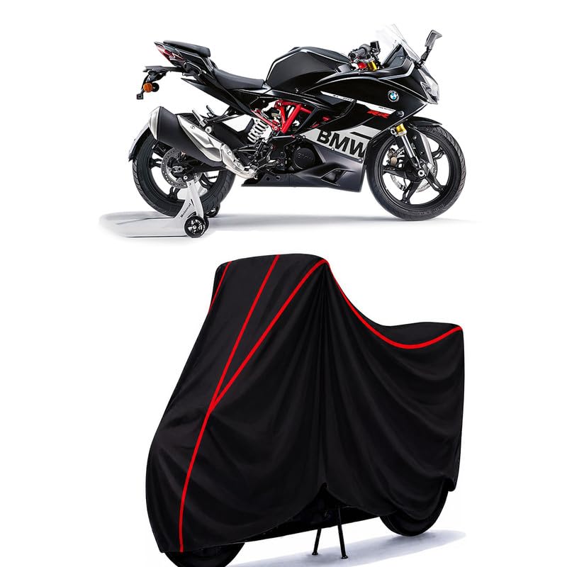 Image of G 310 RR Water Resistant Bike Cover for All Motorcycles & Scooters | Heavy Duty Premium Taffeta Fabric | UV Protection, Dustproof, Scratchproof | All Weather Two Wheeler Body Cover with Elastic Bottom