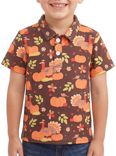 Image of Unique Baby Moisture Wicking Kids Polo Shirts for Toddler Boys Polo Shirt