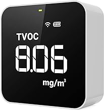 Temtop Smart Air Quality Monitor Indoor Home Air Testing for AQI, PM2.5, Formaldehyde and VOCs with WiFi Connection and Remote Monitoring via App,M10i