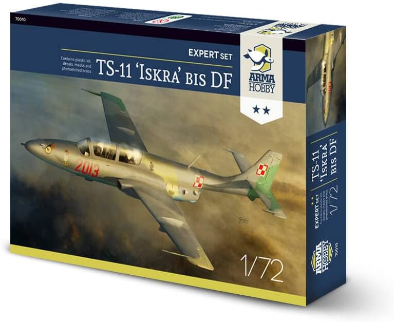 Arma Hobby 1/72 Scale TS-11 Iskra Bis DF (Expert Set) - Plastic Model Building Aircraft Kit, Item # 70010