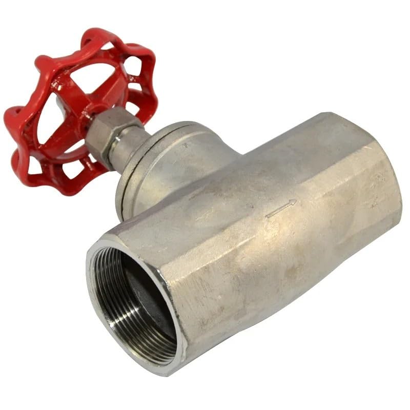 Válvula de globo de acero inoxidable SS304 con rosca hembra de 1-1/2 para agua 3