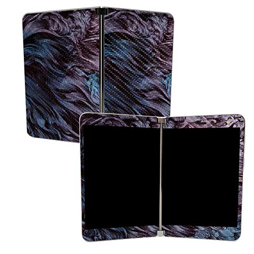 Image of MIGHTY SKINS MightySkins Carbon Fiber Skin for Microsoft Surface Duo - Angry Ripple | Protective, Durable Textured Carbon Fiber Finish | Easy to Apply, Remove, and Change Styles | Made in The USA