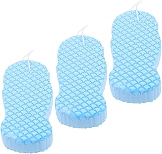 Lurrose Banho Esponja Chuveiro Esponja Lavagem Corporal Esponja Esfoliante Esponja Esponja de Fibra Natural Esfoliando Chuveiro Esponja (3 Pcs)