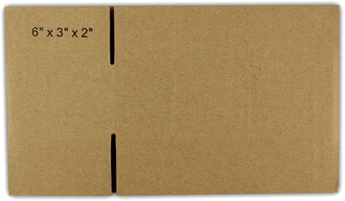 Miniatura 5 de EcoSwift - 10 cajas de embalaje de cartón corrugado de 6 x 3 x 2 pulgadas, cajas de envío móviles de 6 x 3 x 2 pulgadas